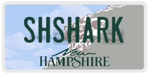 SHSHARK  license plate in NH