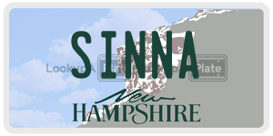 SINNA  license plate in NH