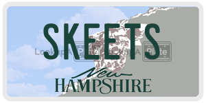 SKEETS  license plate in NH