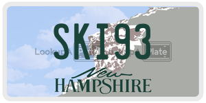 SKI93  license plate in NH