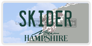 SKIDER  license plate in NH