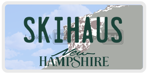 SKIHAUS  license plate in NH