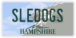 SLEDOGS  license plate in NH