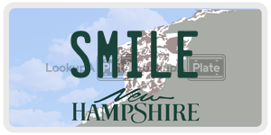 SMILE  license plate in NH