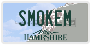 SMOKEM  license plate in NH