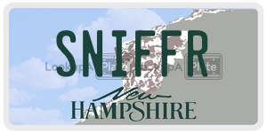 SNIFFR  license plate in NH