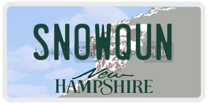 SNOWQUN  license plate in NH
