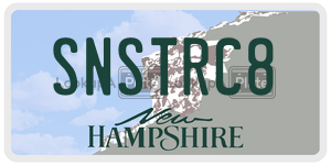 SNSTRC8  license plate in NH
