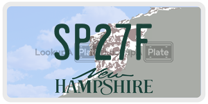 SP27F  license plate in NH
