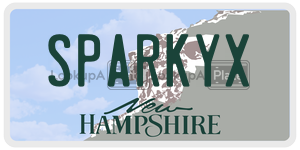 SPARKYX  license plate in NH