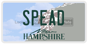 SPEAD  license plate in NH