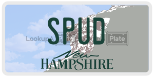 SPUD  license plate in NH