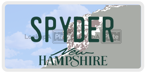 SPYDER  license plate in NH