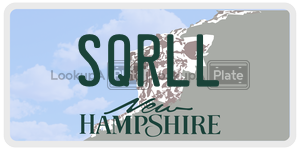 SQRLL  license plate in NH