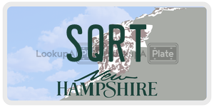 SQRT  license plate in NH