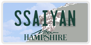 SSAIYAN  license plate in NH