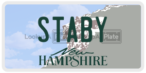 STABY  license plate in NH