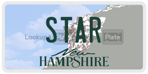 STAR  license plate in NH