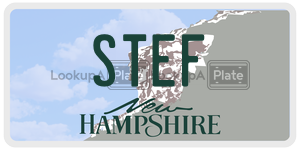 STEF  license plate in NH