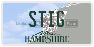 STIG  license plate in NH