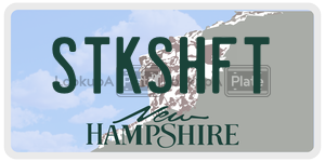 STKSHFT  license plate in NH
