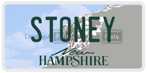 STONEY  license plate in NH