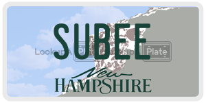 SUBEE  license plate in NH