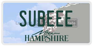 SUBEEE  license plate in NH