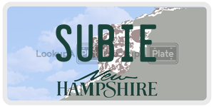 SUBIE  license plate in NH