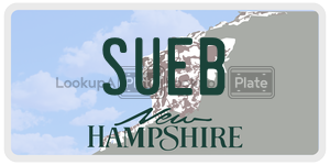 SUEB  license plate in NH