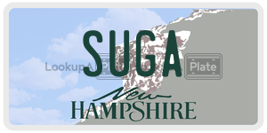 SUGA  license plate in NH