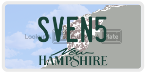 SVEN5  license plate in NH