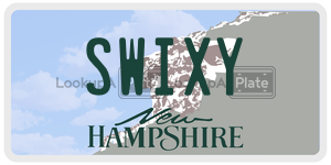 SWIXY  license plate in NH