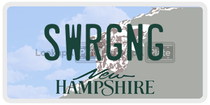 SWRGNG  license plate in NH