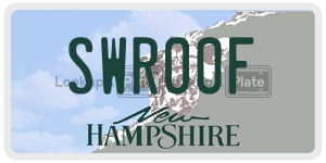 SWROOF  license plate in NH