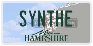 SYNTHE  license plate in NH