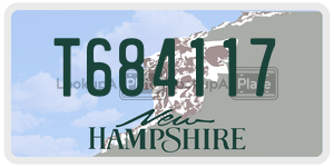 T684117  license plate in NH