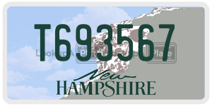 T693567  license plate in NH
