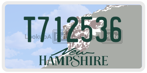 T712536  license plate in NH
