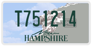 T751214  license plate in NH