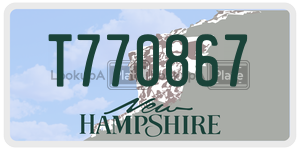 T770867  license plate in NH
