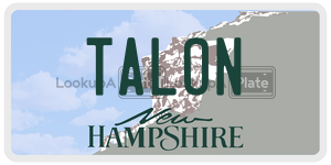 TALON  license plate in NH