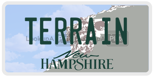 TERRAIN  license plate in NH