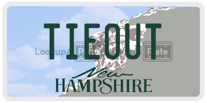 TIEOUT  license plate in NH