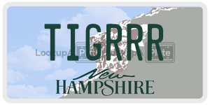 TIGRRR  license plate in NH