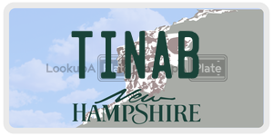 TINAB  license plate in NH