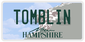 TOMBLIN license plate in New Hampshire