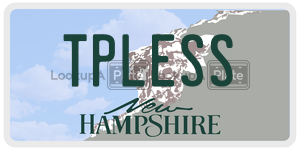 TPLESS  license plate in NH