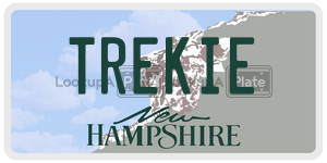 TREKIE  license plate in NH