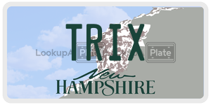 TRIX  license plate in NH